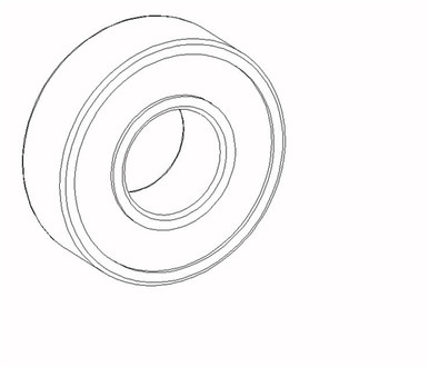 BEARING, BALL, RADIAL, 15MM ID