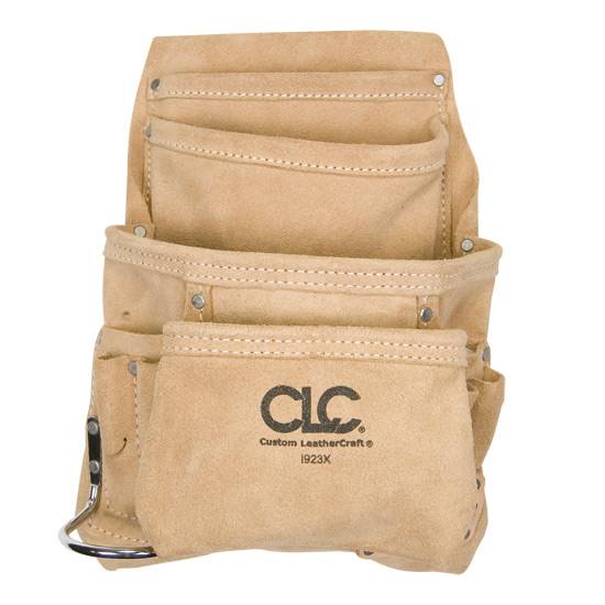 10 Pocket Carpenter's Nail & Tool Bag Custom LeatherCraft I923X