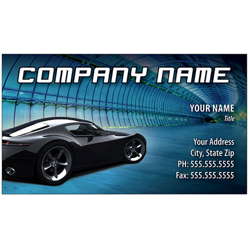 Full-Color Auto Repair Business Cards - Tunnel