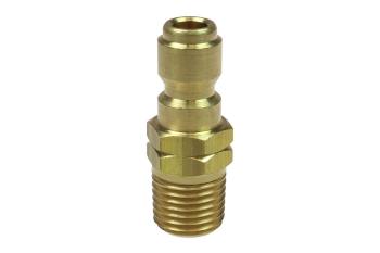 CO 1101STB Straight Through Connector, Brass, 1/4" MPT