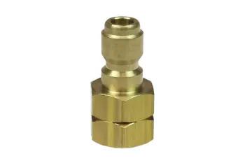 CO 1105STB STRAIGHT THROUGH CONNECTOR, BRASS, 3/8" FPT