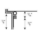 Passage Door Perimeter Bulb Seal Kit 3’X7′