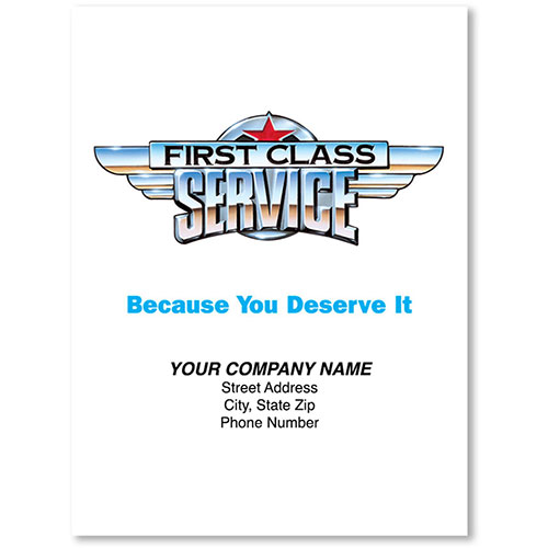 Full-Color Paper Floor Mats - First Class Service