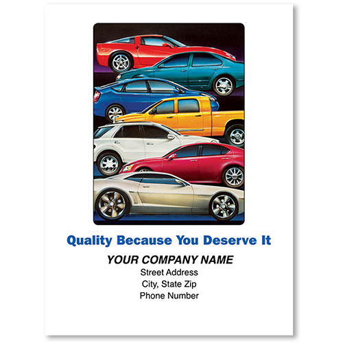 Full-Color Paper Floor Mats - Stacked Cars