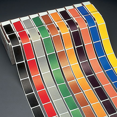 1/2" Solid Color Bar Labels Refill