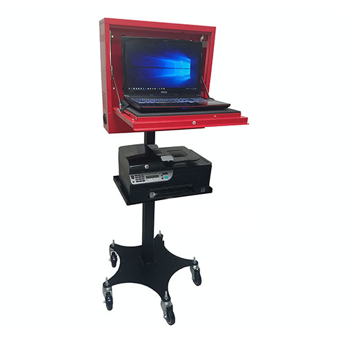 Goliath Laptop Locker with Mobile Stand & Printer Shelf