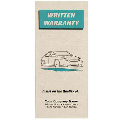 Auto Repair Written Warranty - Green, Insists on Quality