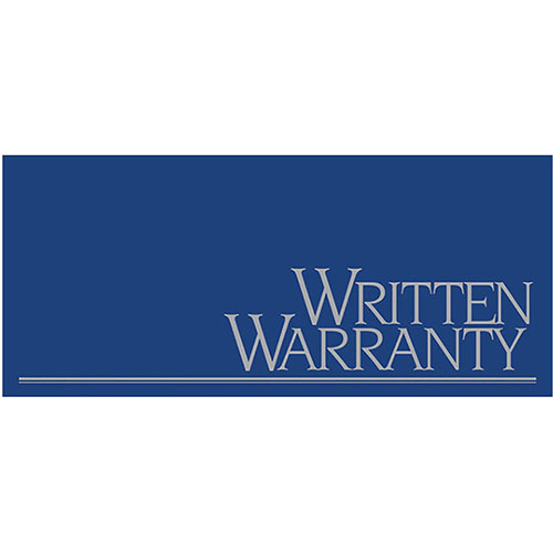 Auto Repair Written Warranty - Metallic Ink, Blue and Silver