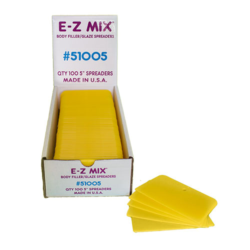 E-Z Mix 5" Plastic Body Filler/Glaze Spreaders 51005 - 100 Qty.