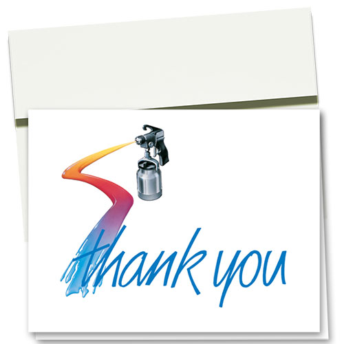 Auto Repair Thank You Cards- Spray