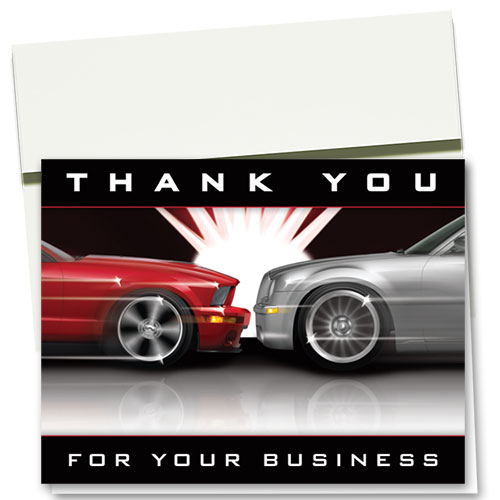 Auto Repair Thank You Cards - Flash