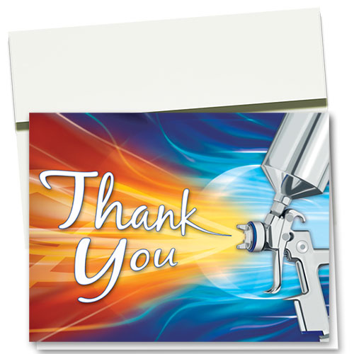 Auto Repair Thank You Cards- Wild Spray
