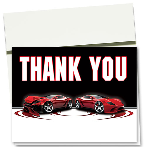 Auto Repair Thank You Cards- Before & After