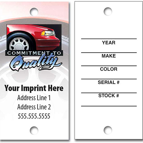 Full-Color Key Tags - Commitment to Quality