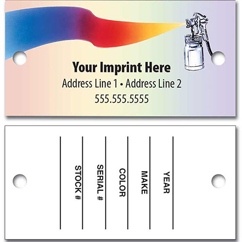 Full-Color Key Tags - Spray Gun