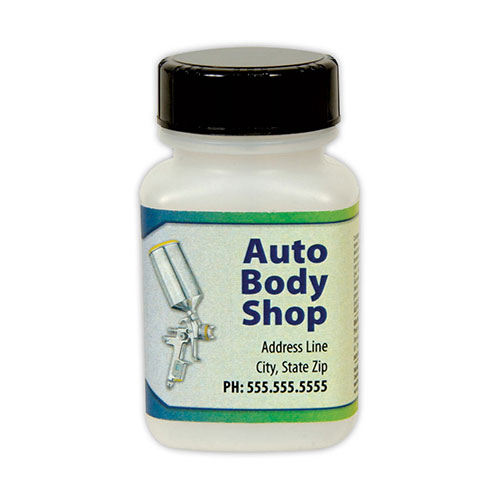 Square Plastic Paint Touch-Up Bottles - 60cc
