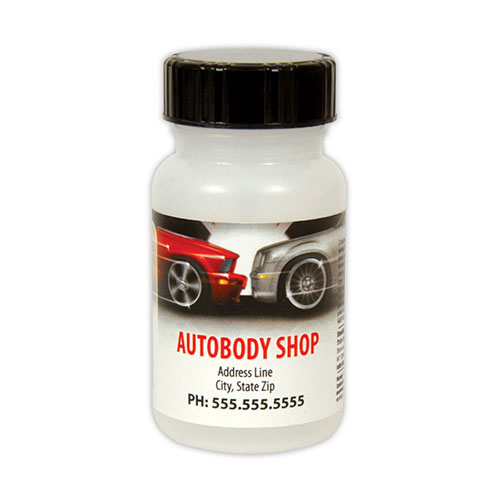 Round Plastic Paint Touch-Up Bottles - 60cc