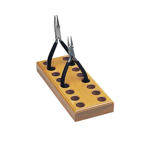 Wood Pliers Block for 8 Pliers Cutters and Shears 8 1/4 x 3 x 1 Inches