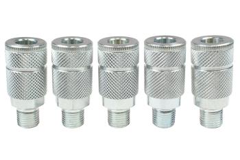 CO 162S-T5 1/4" Automotive Coupler 1/4" MPT Steel PK5