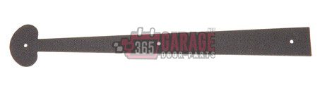 Stamped Steel Jamestown Strap Hinge, 16″ Decorative Garage Door Hardware