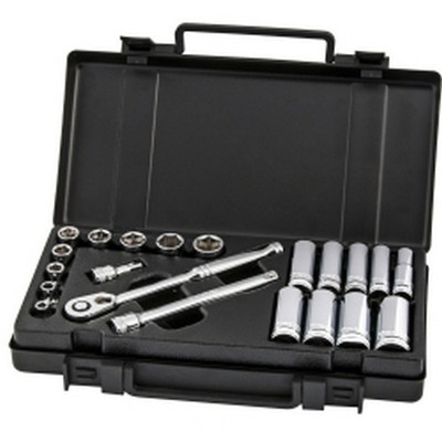 Titan Tools Fractional Socket Set 3/8" Drive 21-Piece (68001)