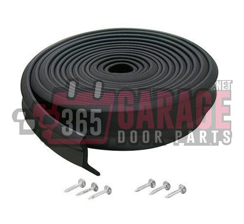 M-D Building Products 3749 Garage Door Bottom Rubber, 16 Feet, Black