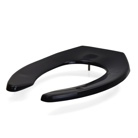Bemis 1955CT (Black) Commerical Plastic Elongated Toilet Seat w/ Check Hinges, Heavy-Duty
