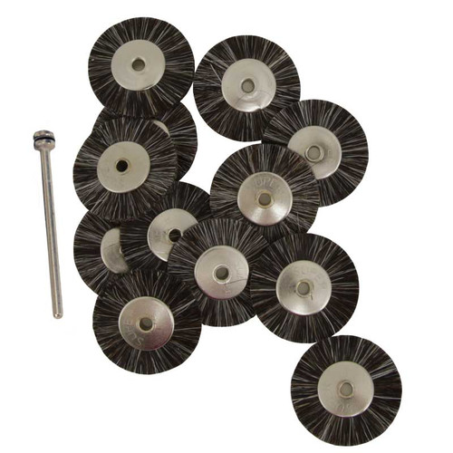 1 Inch Super Bristle Brush Wheels with 3/32 Inch Mandrel