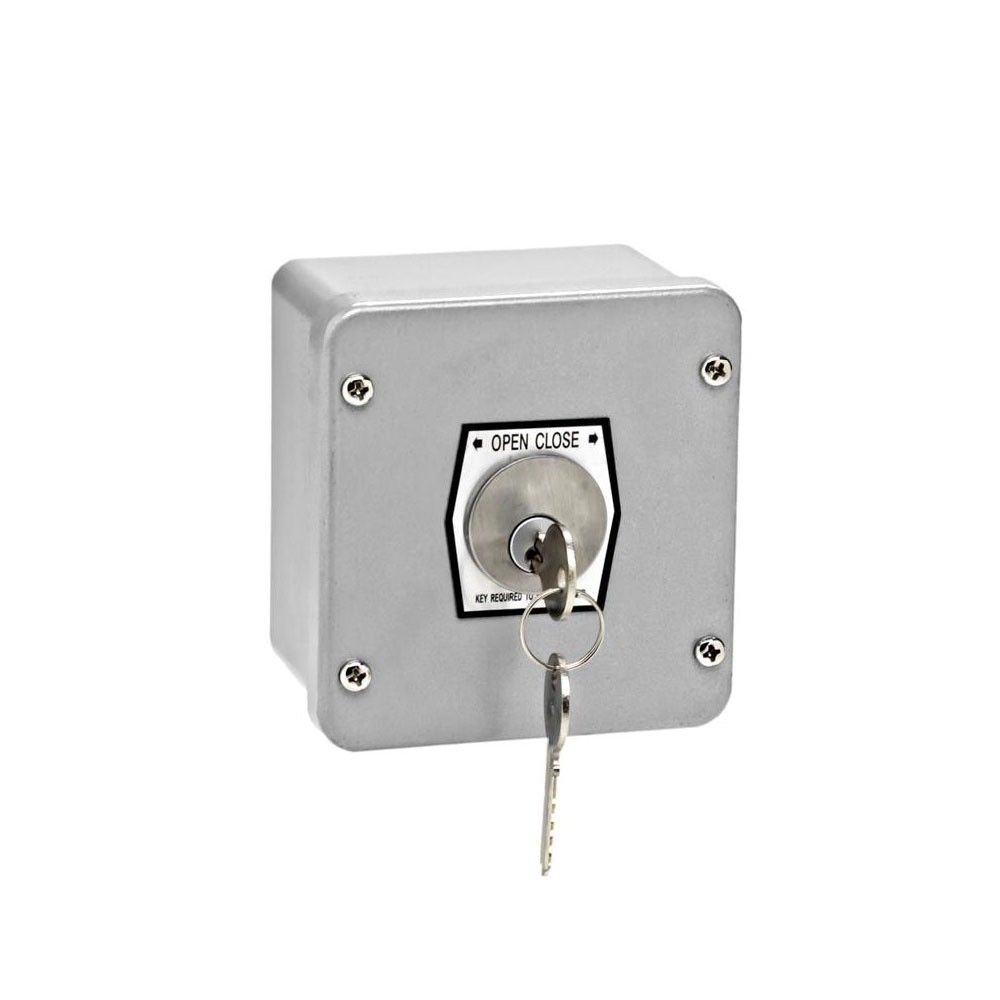 1KX Nema 4 Exterior Tamperproof Open-Close Key Switch Surface Mount