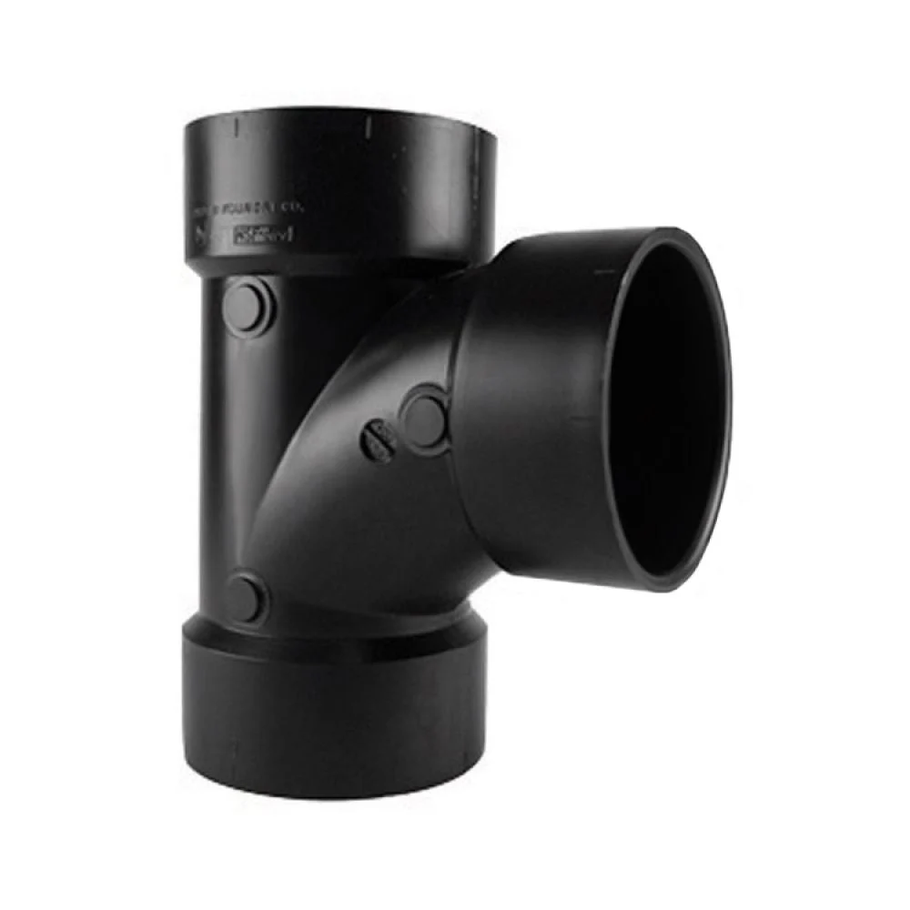 2″ ABS DWV (Drain Waste and Vent) Sanitary Tee – Hub x Hub X Hub