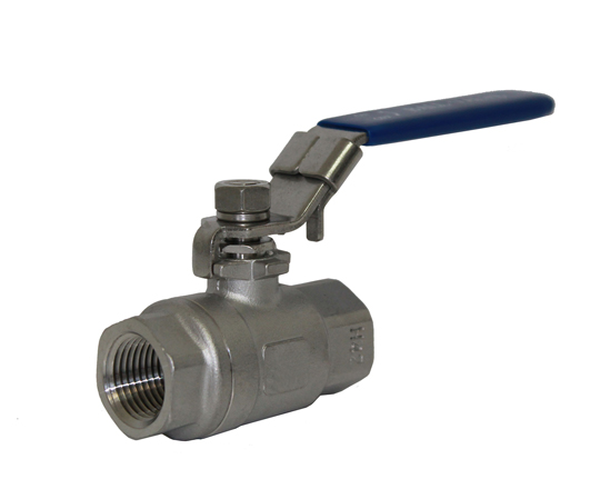 1/2" Two Piece Full Port Heavy Duty Ball Valve – 316 Stainless Steel, NPT, 1000 WOG