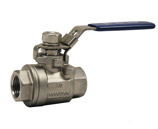 3/8" 2000 PSI Two Piece Full Port Ball Valve – 316 Stainless Steel