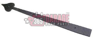 Stamped Steel Yorktown Strap Hinge, 16″ Decorative Garage Door Hardware