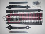 Carriage House Garage Door Decorative Hardware Set – Spear Style