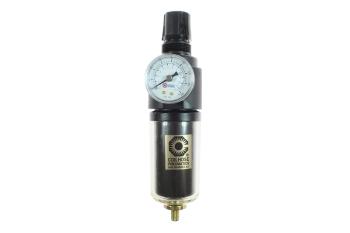 CO 26FC2-DGS 1/4" Integral Filter/Regulator Duo w/Drain, Gauge, Metal Bowl, Sight Glass