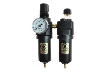 CO 26FCL3-GM 3/8" Integral Filter/Regulator & Lubricator Trio w/Gauge, Metal Bowl