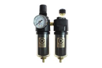 CO 26FCL2-GS 1/4" Integral Filter/Regulator & Lubricator Trio w/Gauge, Sight Glass