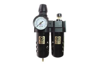 CO 27FCL4-GX 1/2" Filter/Regulator & Lubricator Trio w/Gauge, 5µ Element