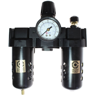 Opens dialog Coilhose Pneumatics 27FRL4-DG 27 Series 1/2" Filter + Regulator + Lubricator, Auto Drain, Gauge