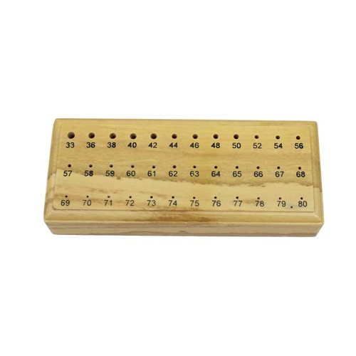 Wood Drill Bit Holder Stand 36 Holes 5 x 2 Inches