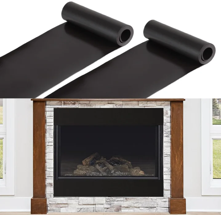 2pcs Fireplace Draft Stopper, Fireplace Vent Covers, Screen Insulation Blocker for Winter Indoor Prevent Cold Air and Heat Loss, 36 x 6in