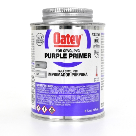 8 oz Purple PVC/CPVC Primer w/ Dauber