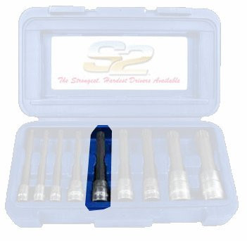 VIM Tools 10MM 12-Point Triple Square Driver 4" Length 3/8" Drive (XZN410)