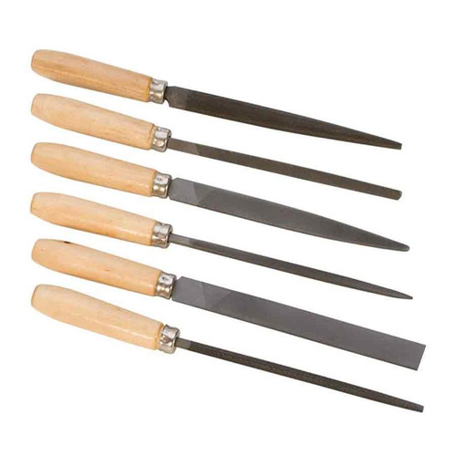Jewelry File Set 6 Piece with Wood Handles- German