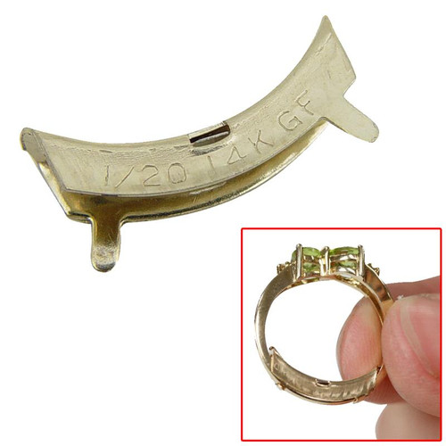 Ring Sizer Jewelry Findings Spring Ring Guard 4 mm Yellow Gold Filled