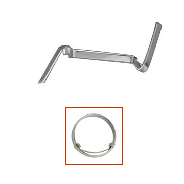 Counter-Loc Ring Guards, King White Gold Filled, Pkg = 1 dz