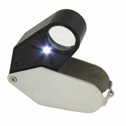 GemOro 10x LED Light Loupe Jewelers Magnifier 21mm