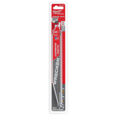 Milwaukee 48-00-5242 9 in 6 TPI WRECKER Carbide Blade 1pk