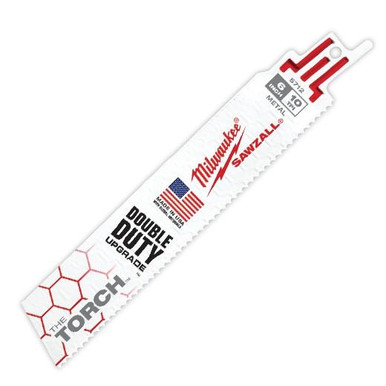 Milwaukee 48-00-5712 6 in. 10 TPI The Torch Sawzall Blade (5 Pk)