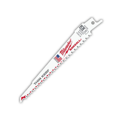 Milwaukee 48-01-6035 6 in. 5 TPI Thin Kerf Sawzall Blades (50 Pk)